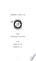 Water reuse in the future : proceedings, Water Reuse Symposium II : held August 23-28, 1981, Washington, D.C.