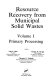 Resource recovery from municipal solid wastes /