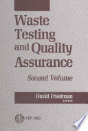 Waste testing and quality assurance : second volume /