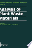 Analysis of plant waste materials /