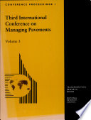 Third International Conference on Managing Pavements : [proceedings] : San Antonio, Texas, May 22-26, 1994 /
