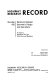 Relations between geometric design and operations : 8 reports prepared for the 52nd annual meeting.