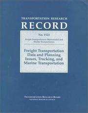 Freight transportation data and planning issues, trucking and marine transportation.