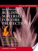 Handbook of building materials for fire protection /