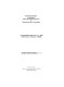 Fire retardants : proceedings of 1975 International Symposium on Flammability and Fire Retardants, May 22-23, 1975, Montreal, Canada /