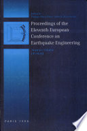 Proceedings of the eleventh European Conference on Earthquake Engineering, 6-11 September 1998, Paris, France : abstract volume, CD-ROM /