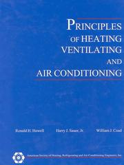 Principles of heating, ventilating, and air conditioning : a textbook with design data based on the 1997 ASHRAE handbook--Fundamentals /