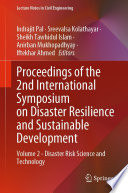 Proceedings of the 2nd International Symposium on Disaster Resilience and Sustainable Development : Volume 2 - Disaster Risk Science and Technology /