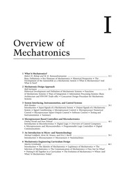 The mechatronics handbook. fundamentals and modeling /
