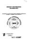 Energy engineering technology : proceedings of the First World Energy Engineering Congress held October 31-November 2, 1978 in Atlanta, Ga.