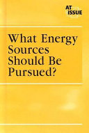 What energy sources should be pursued? /