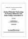 Optical materials technology for energy efficiency and solar energy conversion IV, August 20-22, 1985, San Diego, California /