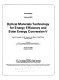 Optical materials technology for energy efficiency and solar energy conversion V : 15-18 April 1986, Innsbruck, Austria /