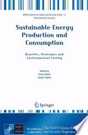Sustainable energy production and consumption : benefits, strategies and environmental costing /