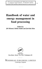 Handbook of water and energy management in food processing /