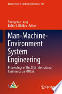 Man-Machine-Environment System Engineering : Proceedings of the 20th International Conference on MMESE /