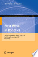 Next wave in robotics : 14th FIRA RoboWorld Congress, FIRA 2011, Kaohsiung, Taiwan, August 26-30, 2011. Proceedings /