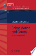 Robot motion and control : recent developments /