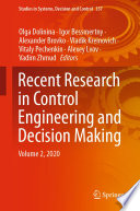 Recent Research in Control Engineering and Decision Making : Volume 2, 2020 /