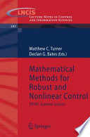 Mathematical methods for robust and nonlinear control : EPSRC Summer School /