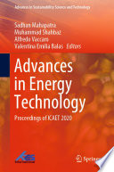 Advances in Energy Technology : Proceedings of ICAET 2020 /