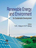 Renewable energy and environment for sustainable development /