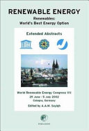 Renewable energy : renewables: world's best energy option : World Renewable Energy Congress VII, 29 June-5 July 2002, Cologne, Germany /