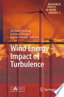 Wind energy : impact of turbulence /