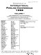 Proceedings of the International Pipeline Conference 1998 : presented at the International Pipeline Conference (IPC '96[as printed]) : Calgary, Alberta, Canada, June 7-11, 1996[sic] /