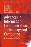 Advances in Information Communication Technology and Computing : Proceedings of AICTC 2019 /