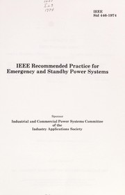 IEEE recommended practice for emergency and standby power systems /