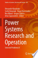 Power Systems Research and Operation : Selected Problems II /
