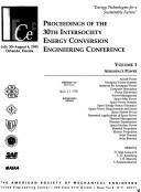 Proceedings of the 30th Intersociety Energy Conversion Engineering Conference : Energy technologies for a sustainable future, July 30-August 4, 1995, Orlando, Florida.