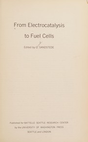 From electrocatalysis to fuel cells /