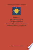 Seventh E.C. Photovoltaic Solar Energy Conference : proceedings of the international conference held at Sevilla, Spain, 27-31 October 1986 /