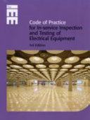 Code of practice for in-service inspection and testing of electrical equipment.