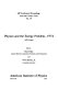 Physics and the energy problem--1974 ; [proceedings] /