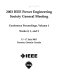 2003 IEEE Power Engineering Society General Meeting : conference proceedings : 13-17 July 2003, Toronto, Ontario, Canada /