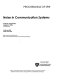 Noise in communication systems : 24-26 May, 2005, Austin, Texas, USA /