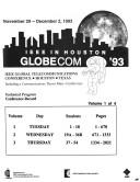 GLOBECOM '93 : IEEE in Houston : technical program, conference record /