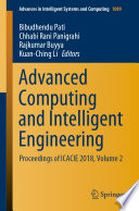 Advanced Computing and Intelligent Engineering : Proceedings of ICACIE 2018, Volume 2 /