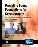 Providing sound foundations for cryptography : on the work of Shafi Goldwasser and Silvio Micali /