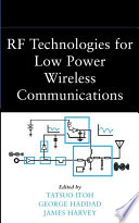 RF technologies for low power wireless communications /
