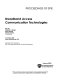 Broadband access communication technologies : 2-3 October 2006, Boston, Massachusetts, USA /