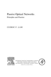 Passive optical networks : principles and practice /