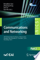 Communications and Networking : 14th EAI International Conference, ChinaCom 2019, Shanghai, China, November 29 - December 1, 2019, Proceedings, Part II /