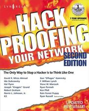 Hack proofing your network /