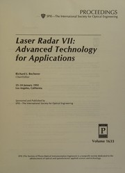 Laser radar VII : advanced technology for applications : 23-24 January 1992, Los Angeles, California /