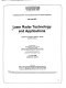 Laser radar technology and applications : 3-5 June, 1986, Québec City, Canada /