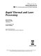 Rapid thermal and laser processing : 24-25 September 1992, San Jose, California /